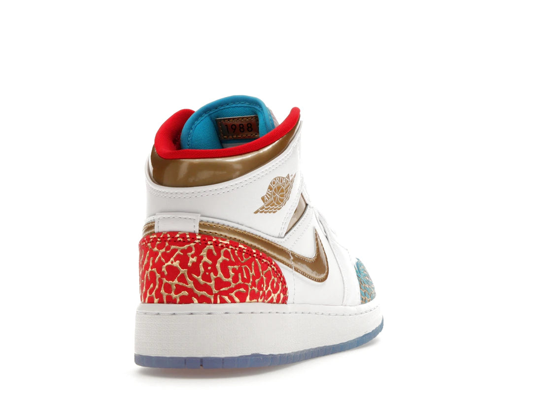 Jordan 1 Mid Sneaker School NC to Chicago
