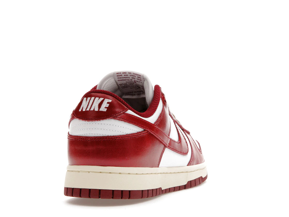 Nike Dunk Low PRM Vintage Team Red