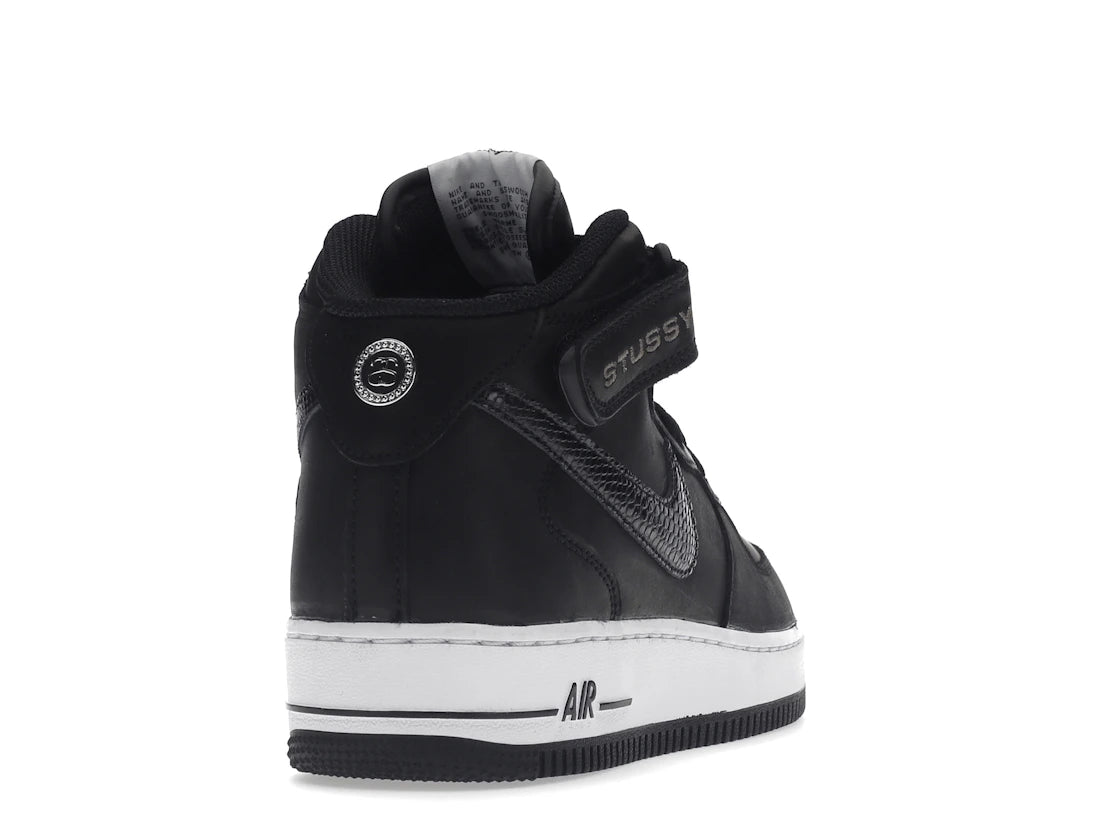 Nike Air Force 1 Mid Stussy Black White