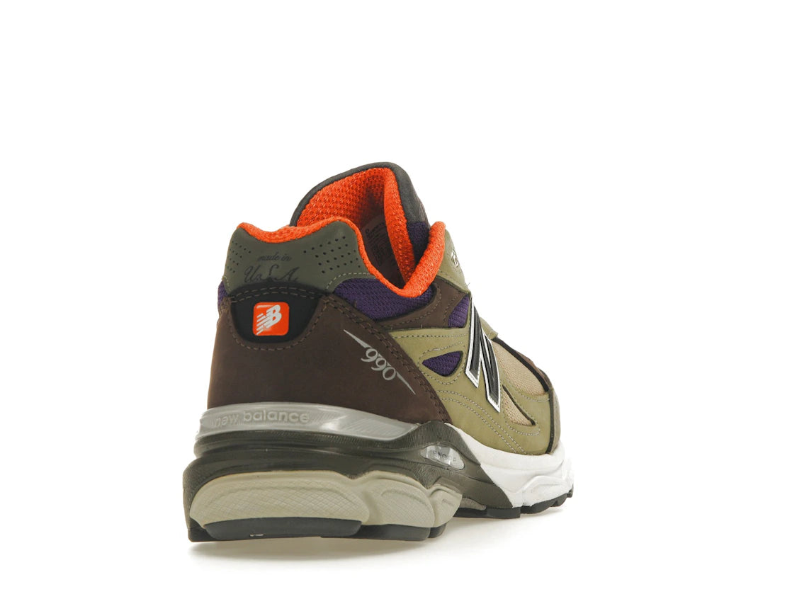 New Balance 990v3 MiUSA Teddy Santis Khaki Orange