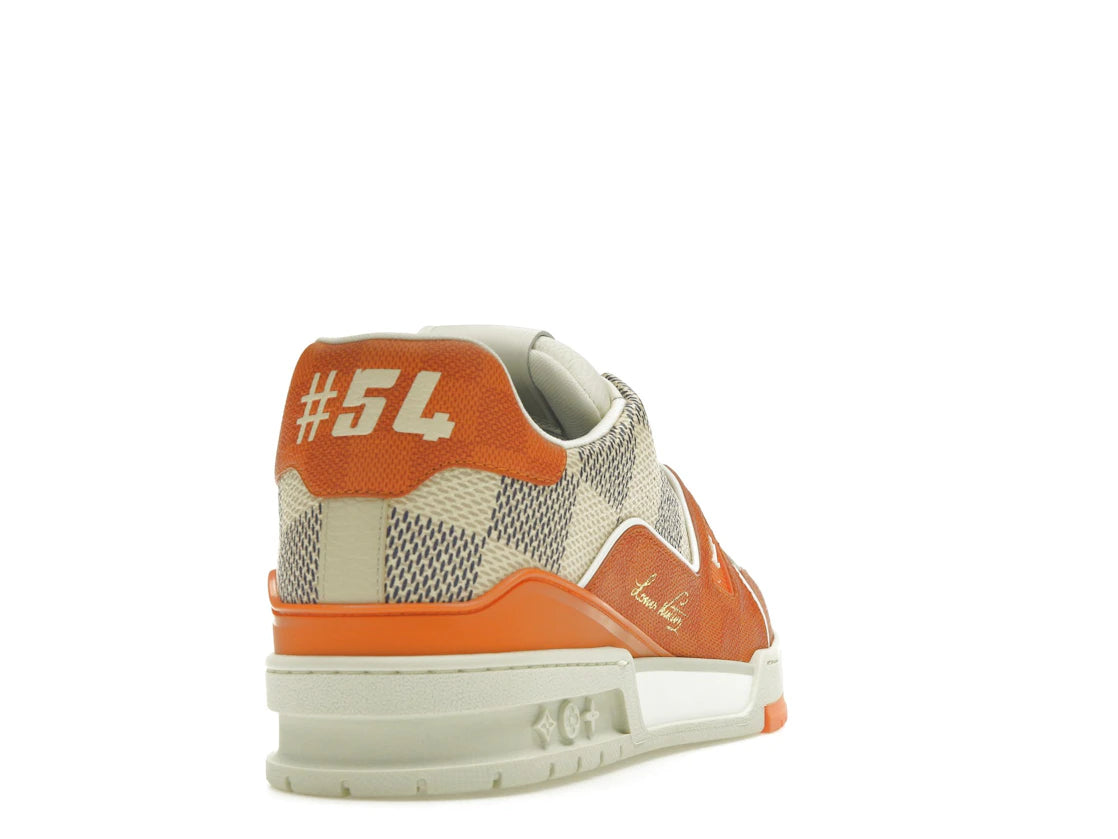 Louis Vuitton LV Trainer Damier White Orange
