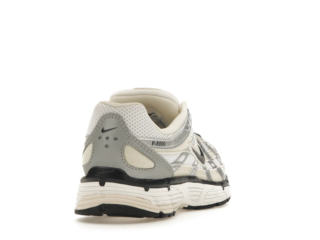 Nike P-6000 Coconut Milk Metallic Silver