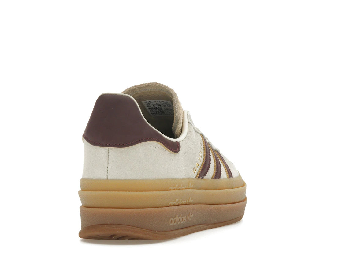 adidas Gazelle Bold Cream White Maroon