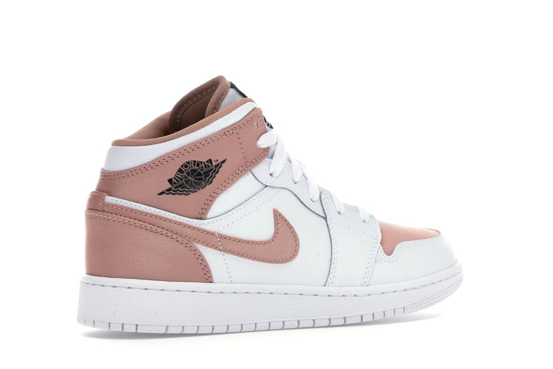 Jordan 1 Mid White Rose Gold
