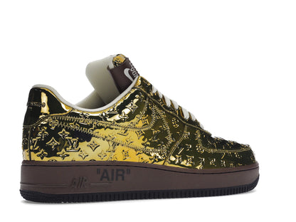 Louis Vuitton Nike Air Force 1 Low By Virgil Abloh Metallic Gold