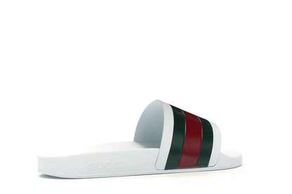 Gucci Pursuit Pool Slides White