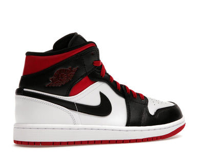 Jordan 1 Mid Gym Red Black Toe