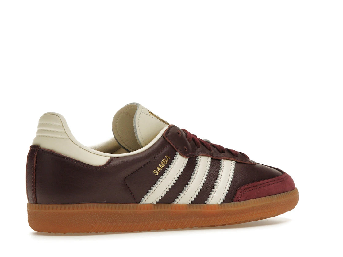 adidas Samba OG Maroon Gold Metallic