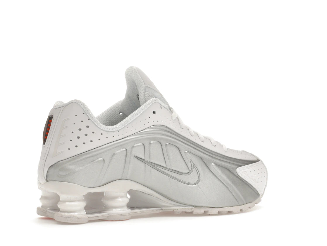 Nike Shox R4 White Metallic Silver