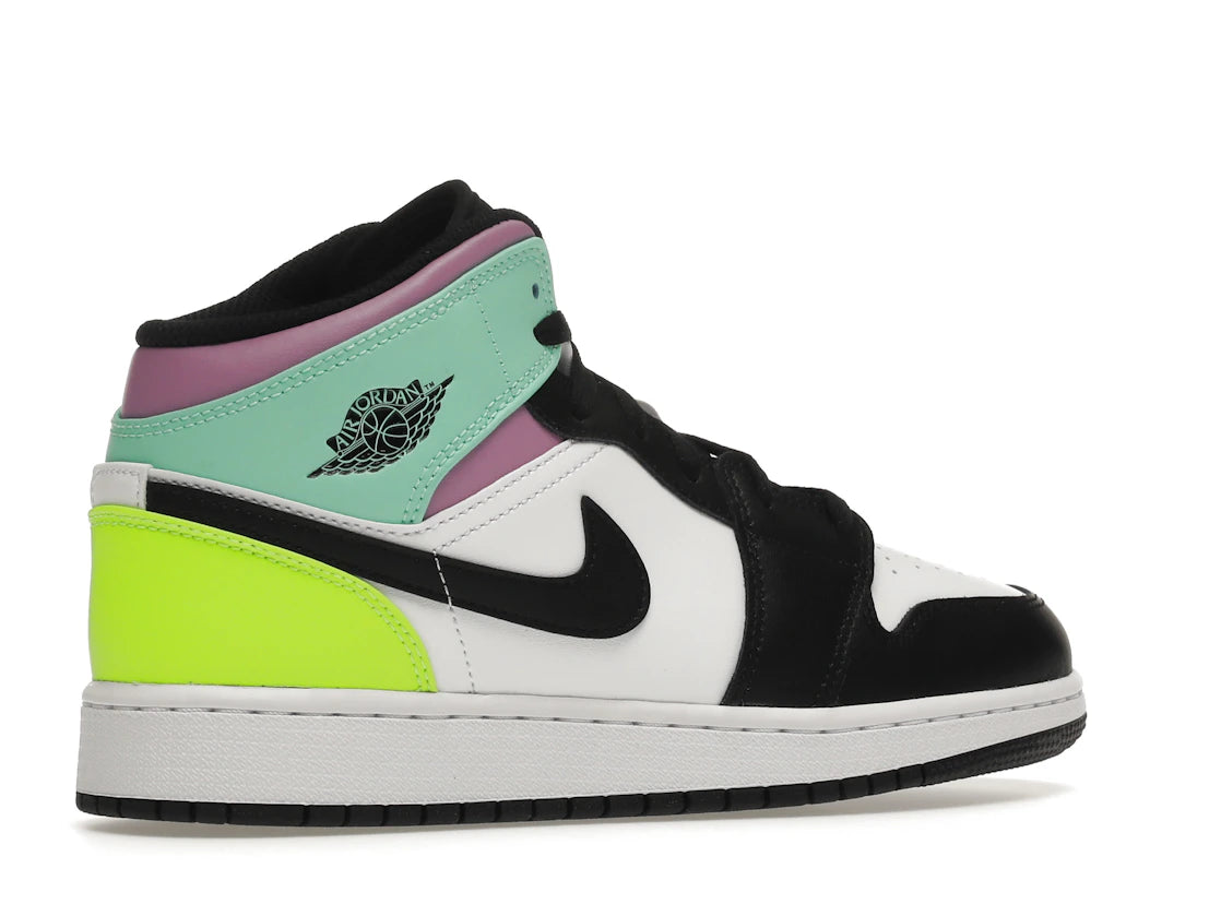 Jordan 1 Mid Pastel Black Toe