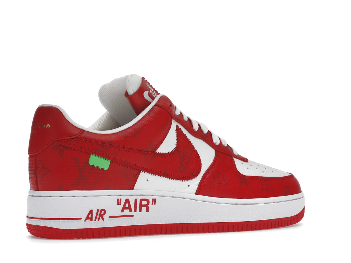 Louis Vuitton Nike Air Force 1 Low By Virgil Abloh White Red