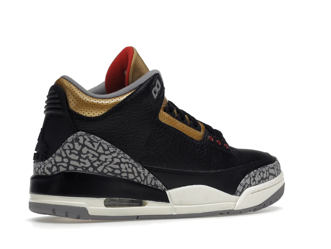 Jordan 3 Retro Black Cement Gold