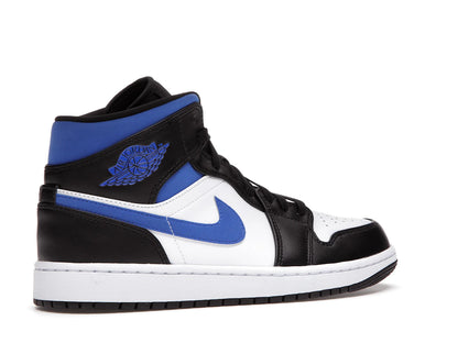 Jordan 1 Mid White Black Racer Blue