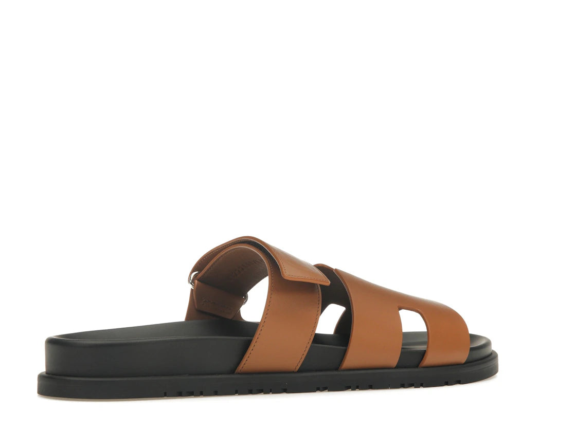 Hermes Chypre Sandal Naturel Black Smooth Calfskin Leather