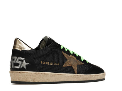 Golden Goose Ball-Star Low Black Fluorescent green