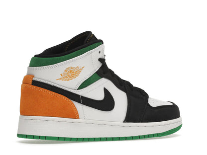 Jordan 1 Mid SE White Laser Orange Lucky Green