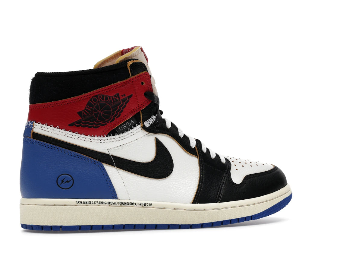 Jordan 1 Retro High OG SP Fragment x Union LA Varsity Red Sport Royal