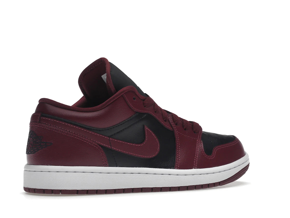 Jordan 1 Low Black Dark Beetroot