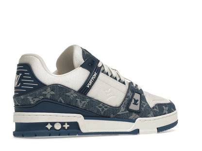 Louis Vuitton LV Trainer Monogram Denim White Blue