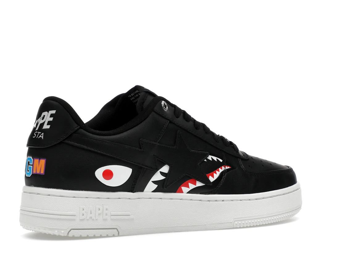 A Bathing Ape Bape Sta Low Shark Pack Black