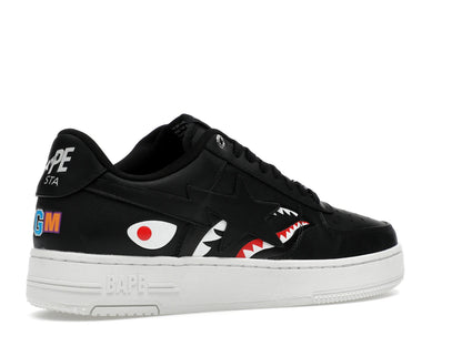 A Bathing Ape Bape Sta Low Shark Pack Black
