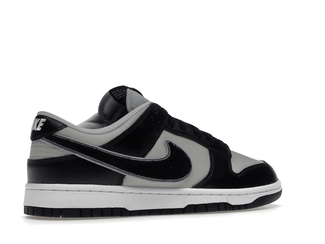 Nike Dunk Low Chenille Swoosh Black Grey