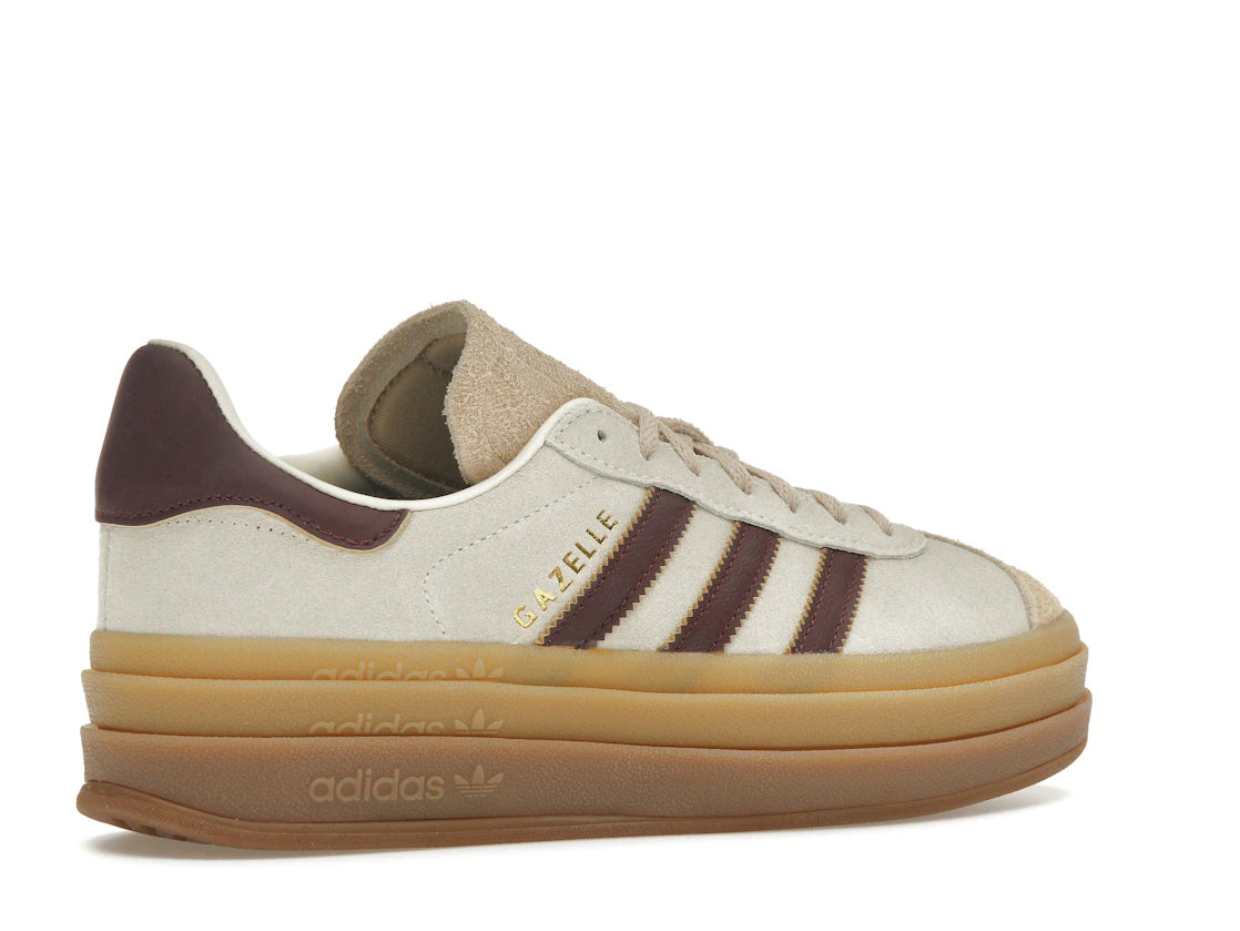 adidas Gazelle Bold Cream White Maroon