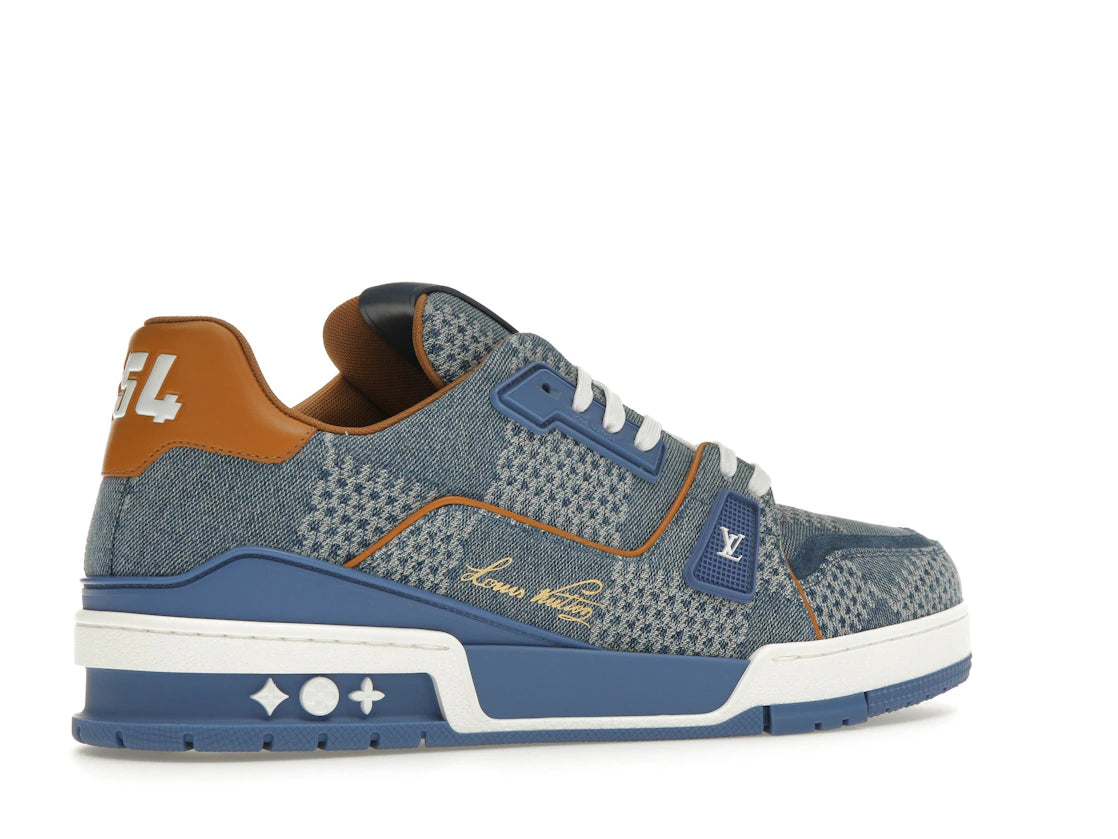 Louis Vuitton LV Trainer Blue Damier 3D Denim