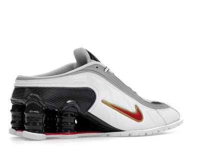 Nike Shox MR4 Mule Martine Rose Metallic Platinum Varsity Red