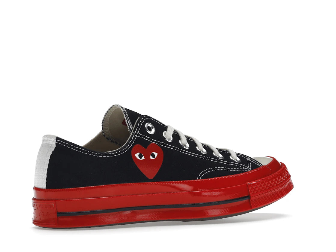Converse Chuck Taylor All Star 70 Ox Comme des Garcons PLAY Black Red Midsole