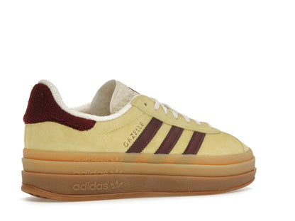 adidas Gazelle Bold Almost Yellow Maroon