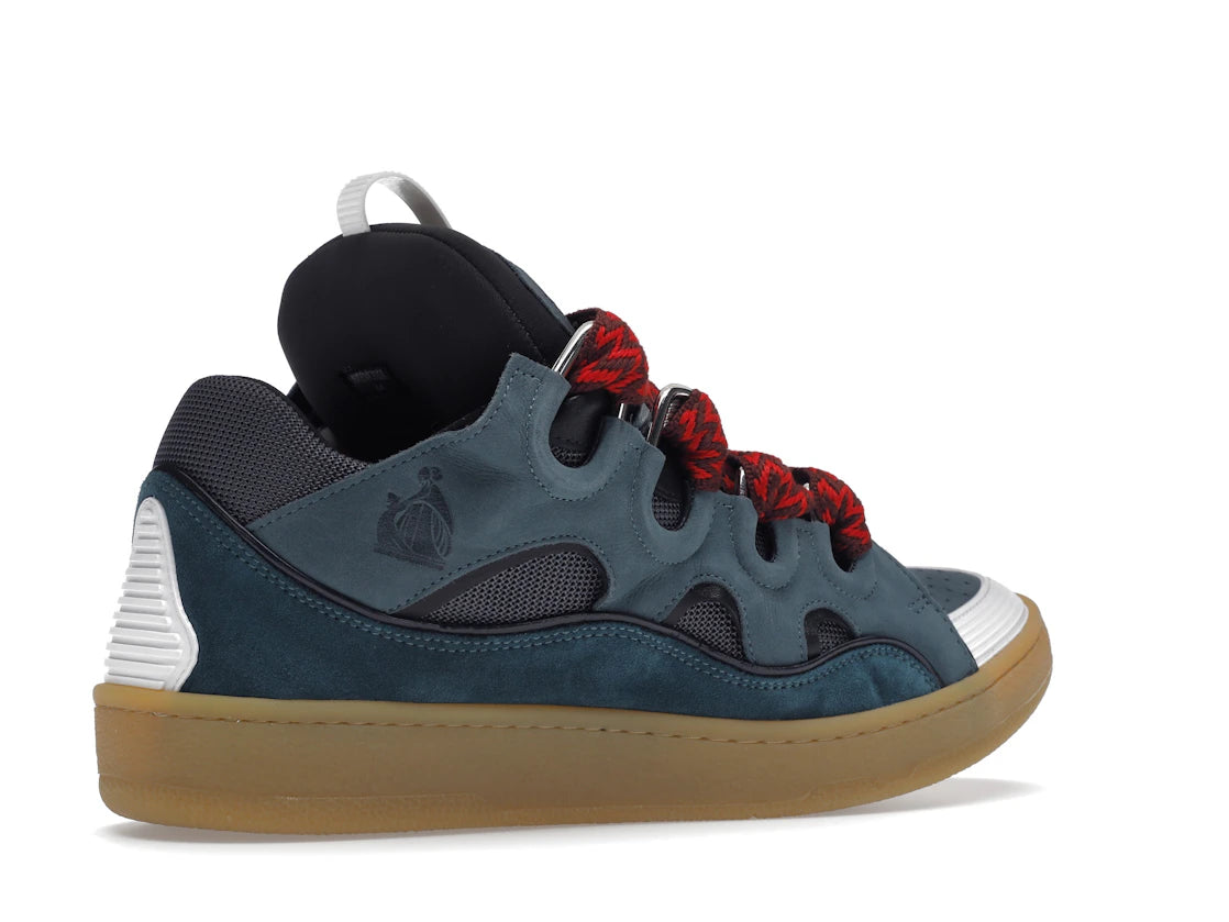 Lanvin Leather Curb Blue Grey