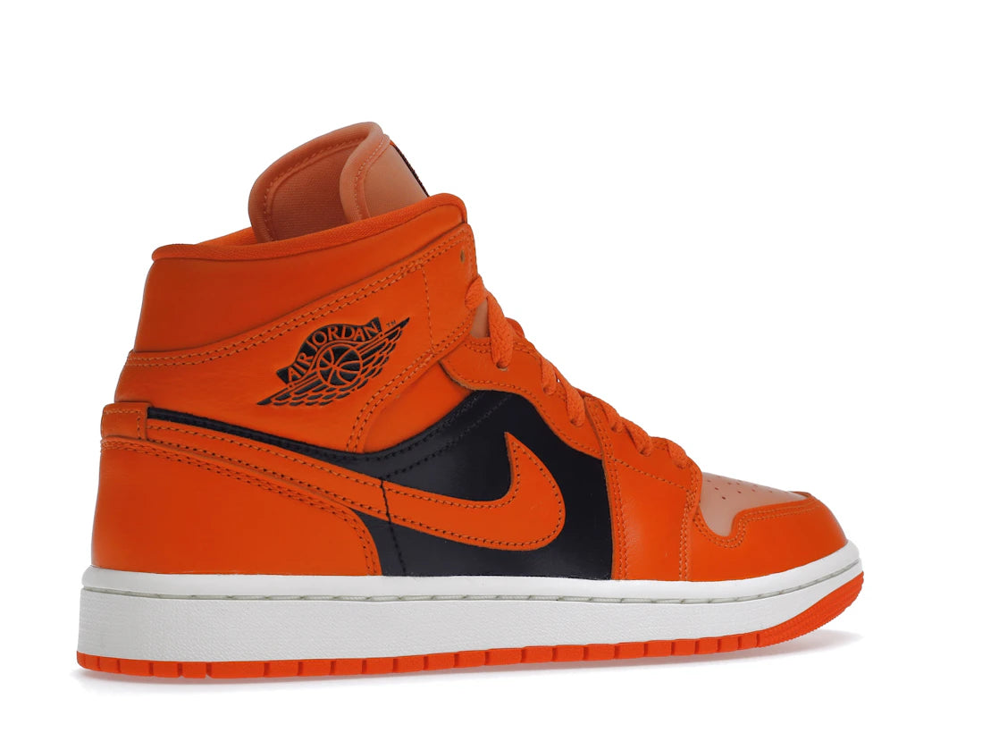 Jordan 1 Mid SE Rush Orange Crimson Bliss