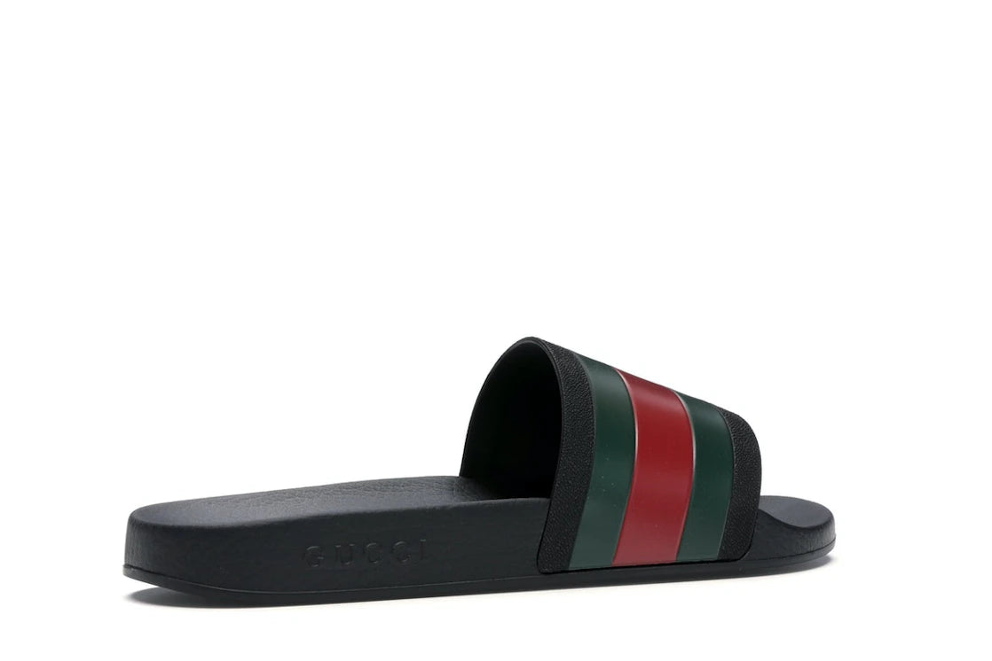 Gucci Rubber Slides Red Green