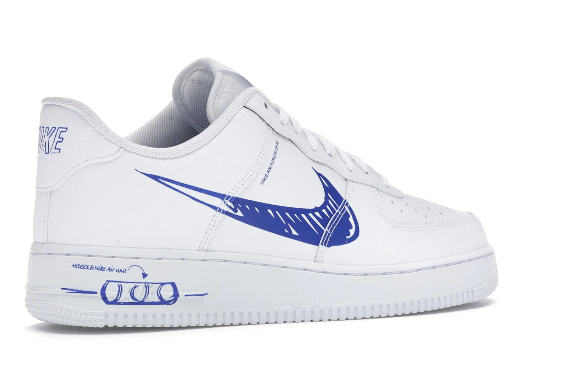 Nike Air Force 1 Low Sketch White Royal