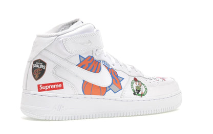 Nike Air Force 1 Mid Supreme NBA White