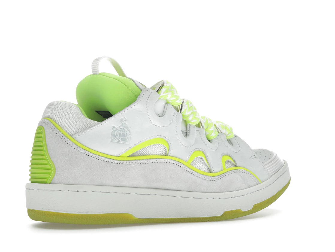 Lanvin Curb Sneaker White Fluo Yellow