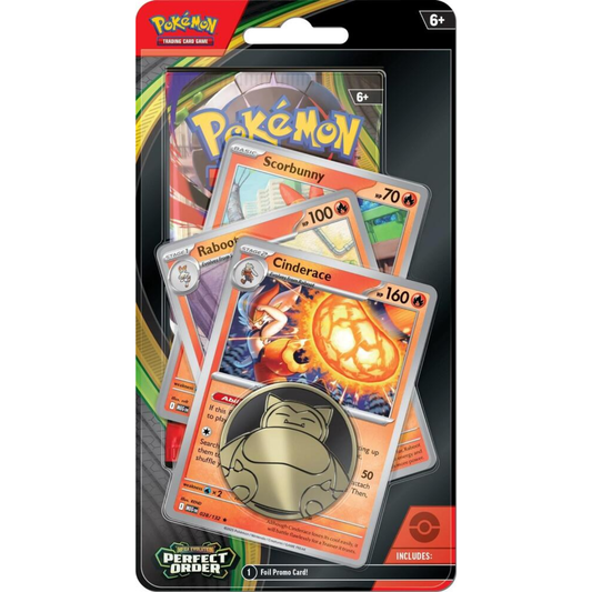 Mega Evolution Perfect Order Premium Checklane Blister (Cinderace Line)
