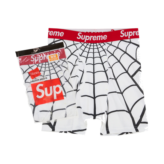Supreme Hanes Spider-Man Boxer Briefs White