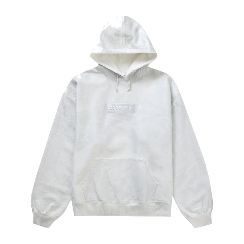 Supreme MM6 Maison Margiela Foil Box Logo Hooded Sweatshirt White