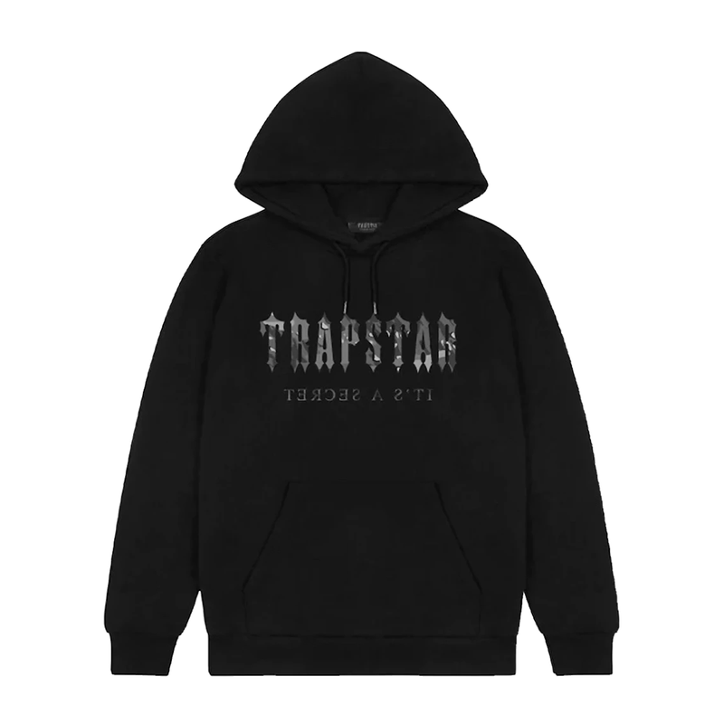 Trapstar Decoded Camo Hoodie Blackout Edition