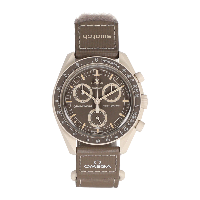 Swatch x Omega Bioceramic Moonswatch Mission On Earth Desert SO33T103