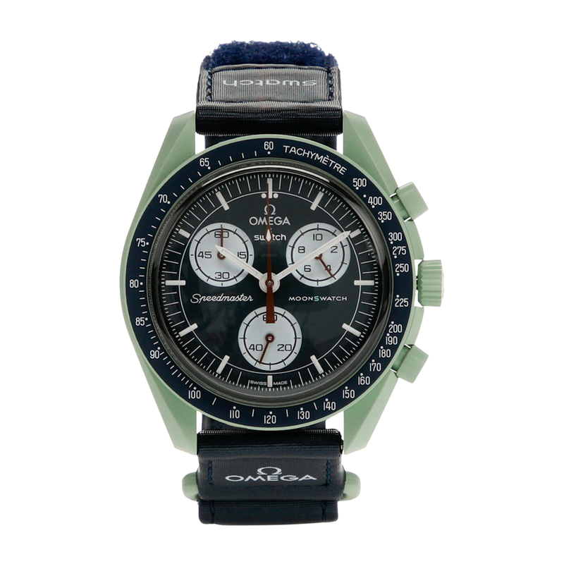 Swatch x Omega Bioceramic Moonswatch Mission to Earth SO33G100
