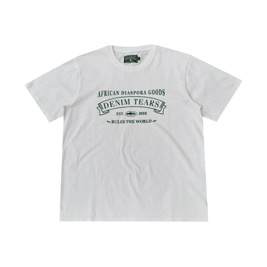 Corteiz x Denim Tears Logo Tee White