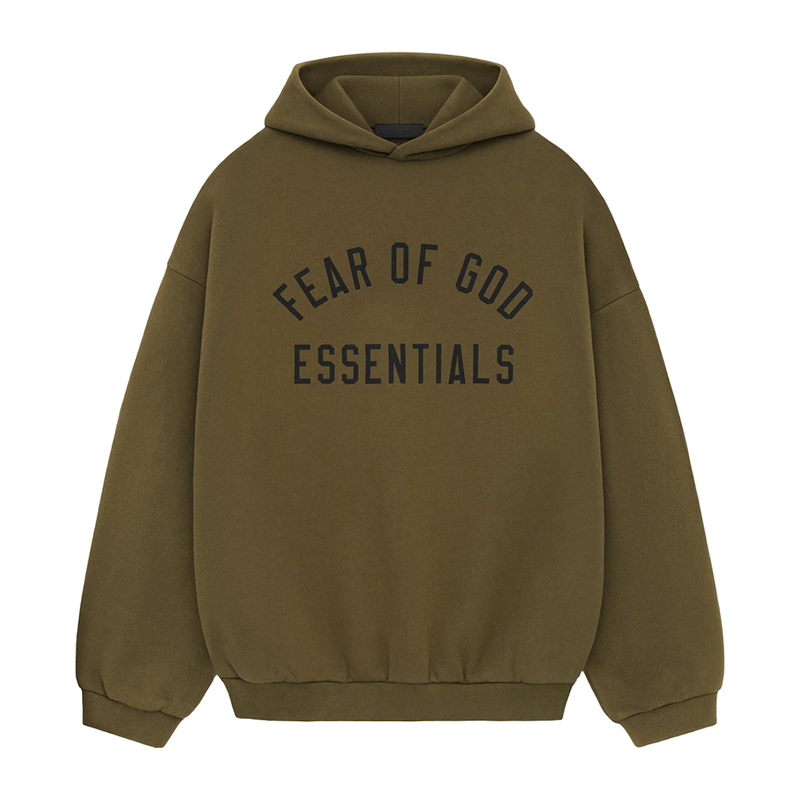 Fear of God Essentials Fleece Hoodie Olive