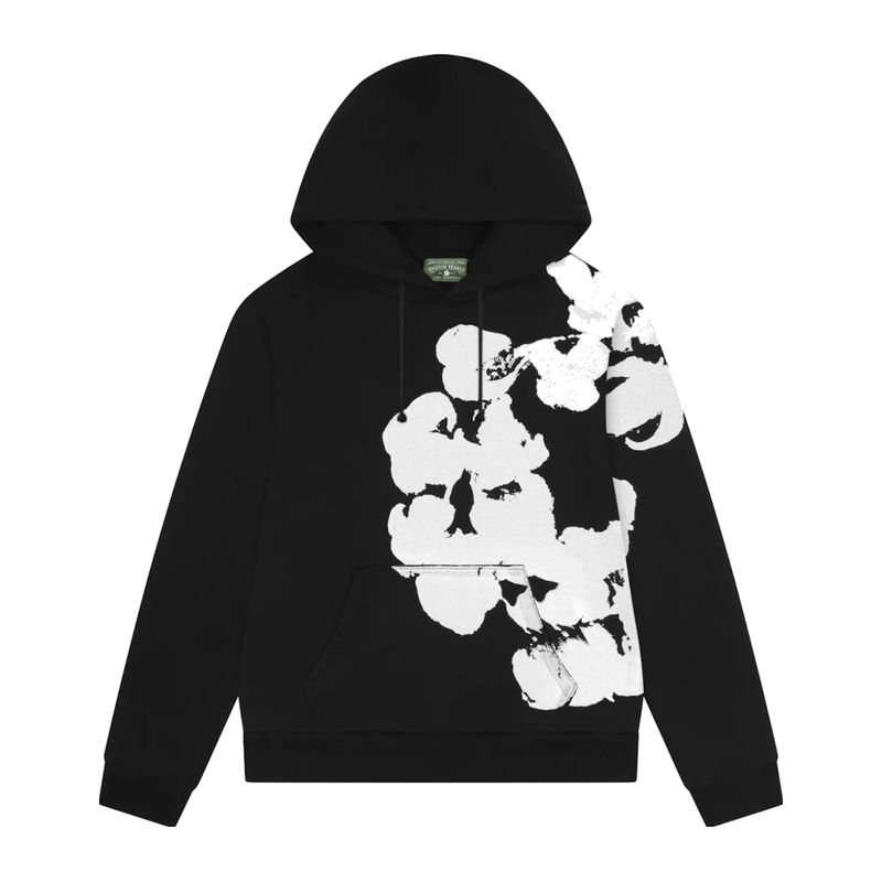 Denim Tears Big Cotton Wreath Sweatshirt Black