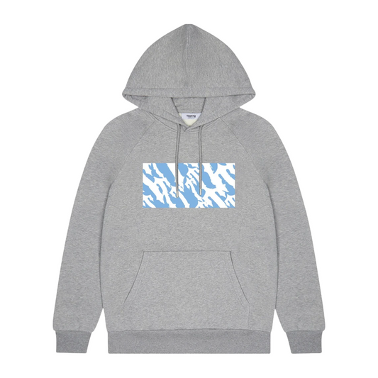 Trapstar Wavy T Box Hoodie Grey/Blue