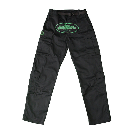 Corteiz Mula Guerillaz Cargos Black/Green