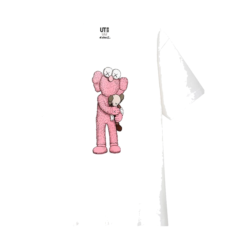 KAWS x Uniqlo Pink BFF Tee White