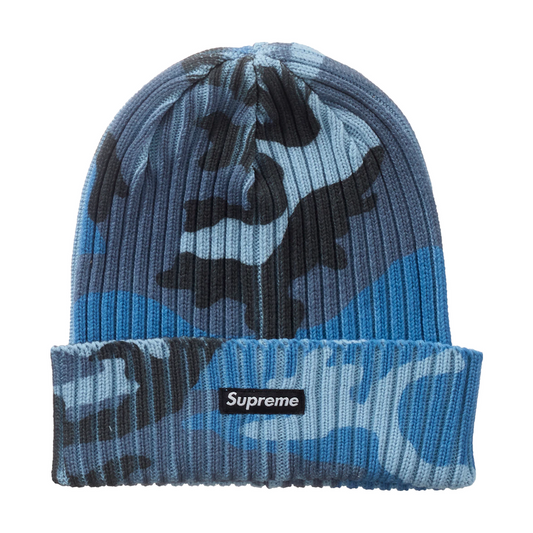 Supreme Overdyed Beanie Blue Camo